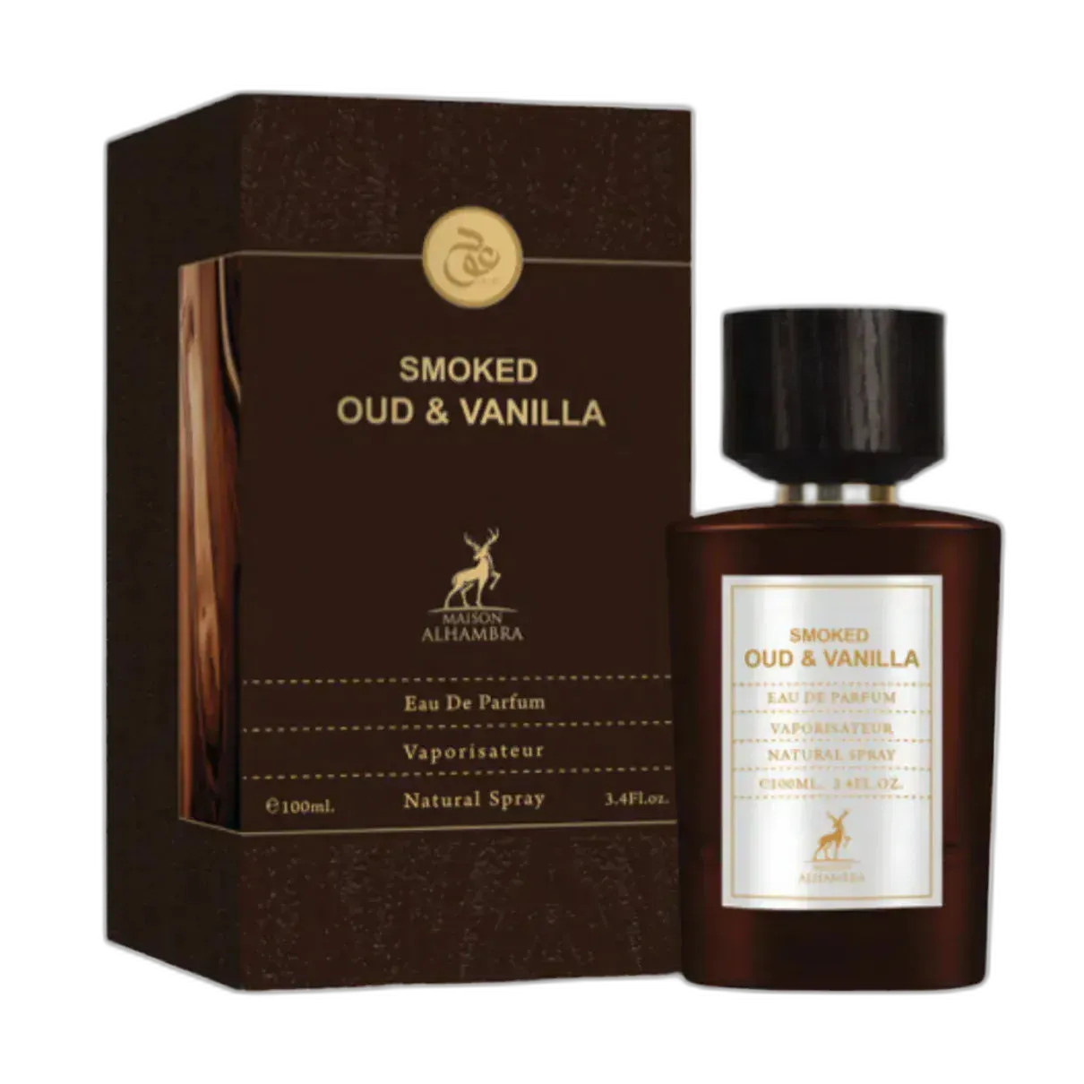 SMOKED OUD Y VAINILLA Maison alhambra perfume Unisex 100ml. — imagen 2
