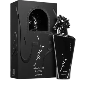 MAAHIR BLACK EDITION Lattafa perfume para hombre 100ml — imagen 2